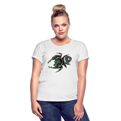 Frauen Oversized T-Shirt Phidippus regius White Bahamas male - weiß