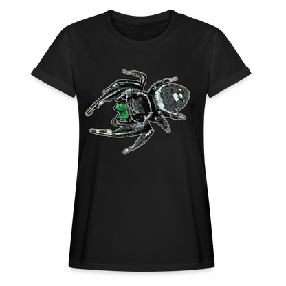 Frauen Oversized T-Shirt Phidippus regius White Bahamas male - Schwarz