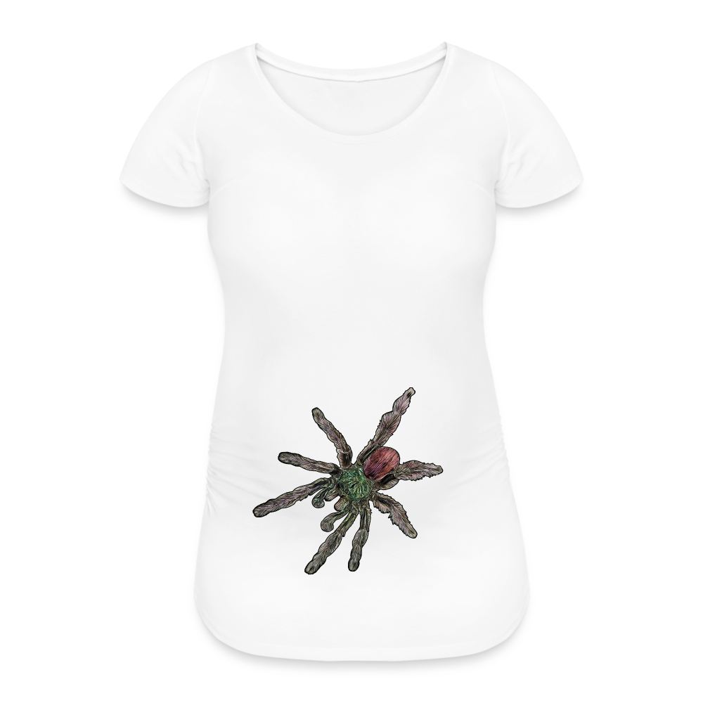 Frauen Schwangerschafts-T-Shirt Caribena versicolor - weiß