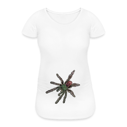 Frauen Schwangerschafts-T-Shirt Caribena versicolor - weiß