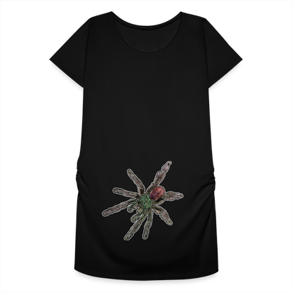 Frauen Schwangerschafts-T-Shirt Caribena versicolor - Schwarz