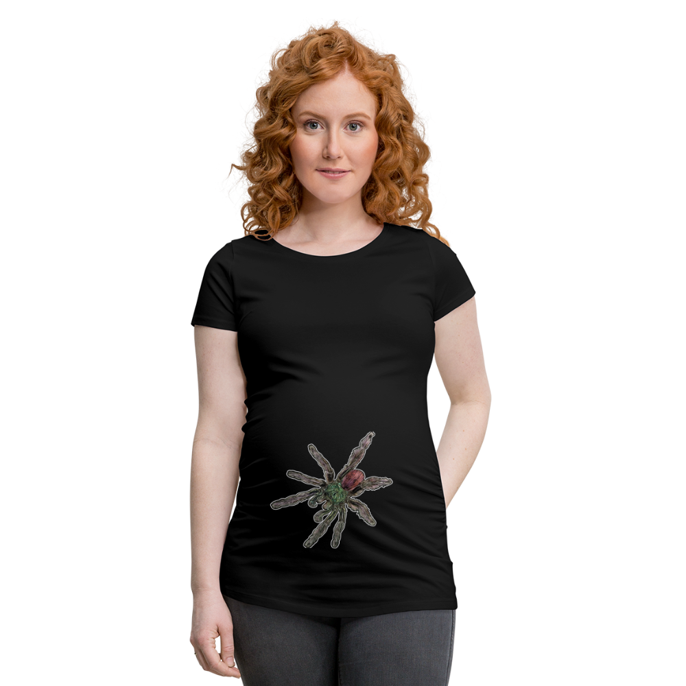 Frauen Schwangerschafts-T-Shirt Caribena versicolor - Schwarz