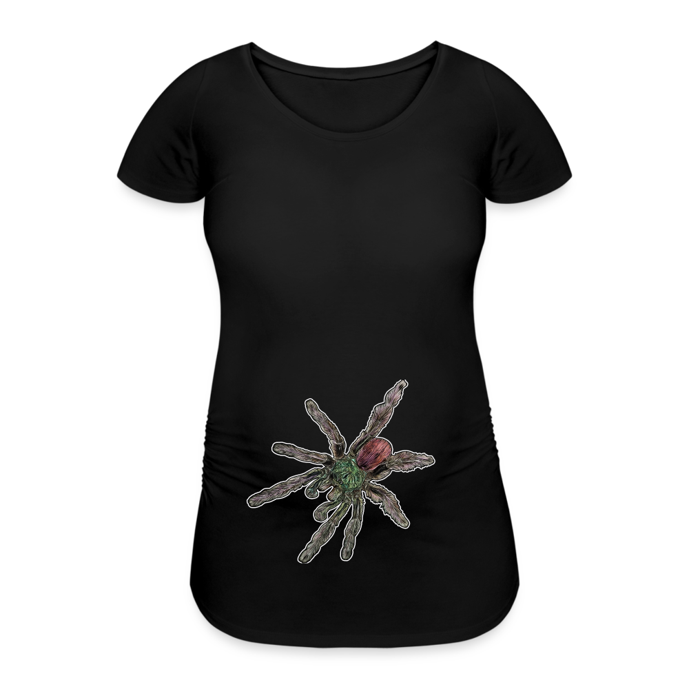 Frauen Schwangerschafts-T-Shirt Caribena versicolor - Schwarz