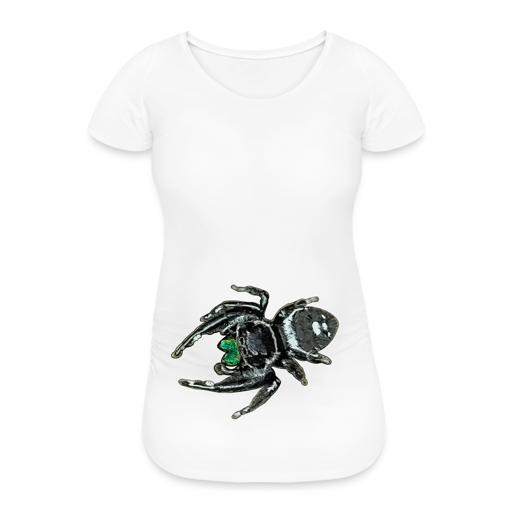 Frauen Schwangerschafts-T-Shirt Phidippus regius White Bahamas male - weiß