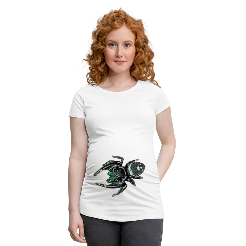 Frauen Schwangerschafts-T-Shirt Phidippus regius White Bahamas male - weiß