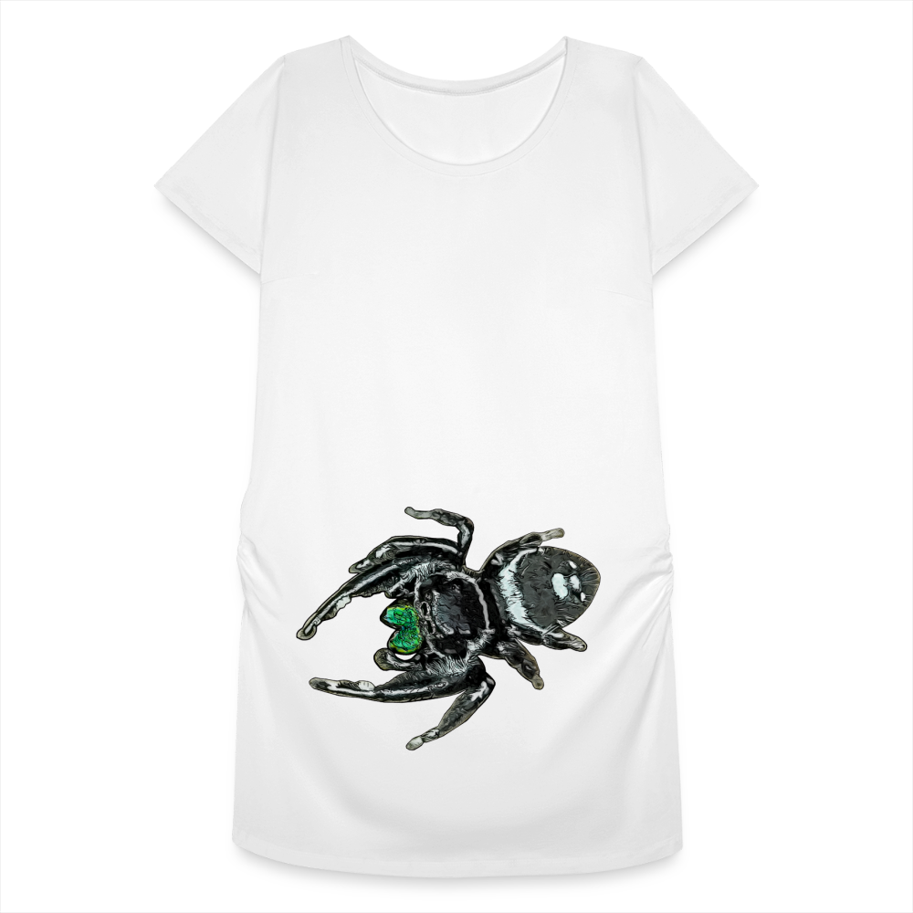 Frauen Schwangerschafts-T-Shirt Phidippus regius White Bahamas male - weiß