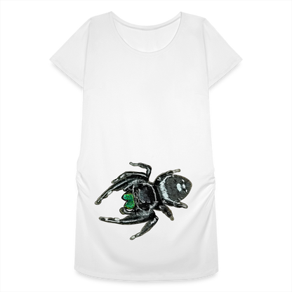 Frauen Schwangerschafts-T-Shirt Phidippus regius White Bahamas male - weiß