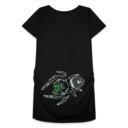 Frauen Schwangerschafts-T-Shirt Phidippus regius White Bahamas male - Schwarz