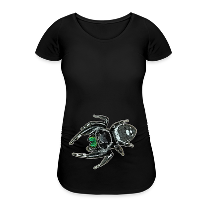 Frauen Schwangerschafts-T-Shirt Phidippus regius White Bahamas male - Schwarz