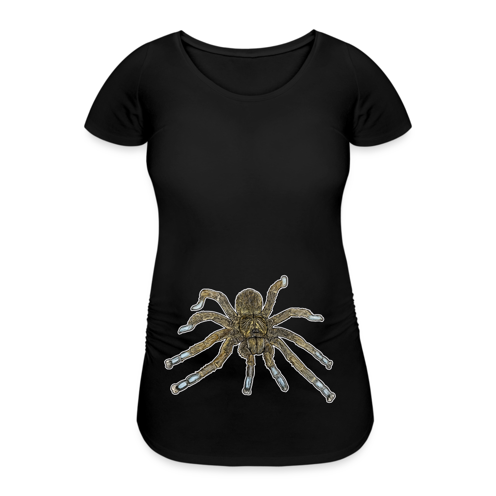 Frauen Schwangerschafts-T-Shirt Idiothele mira - Schwarz