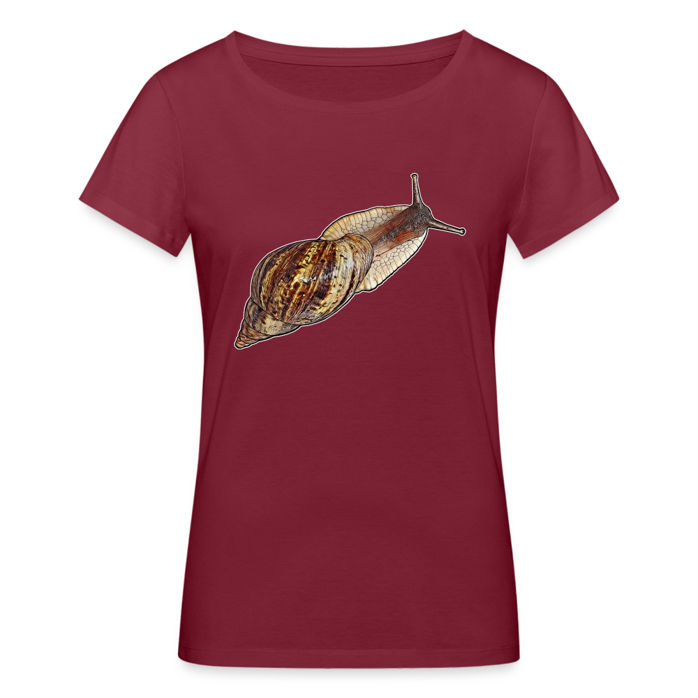 Frauen Stanley & Stella Bio-T-Shirt Achatina reticulata wildfarben - Burgunderrot