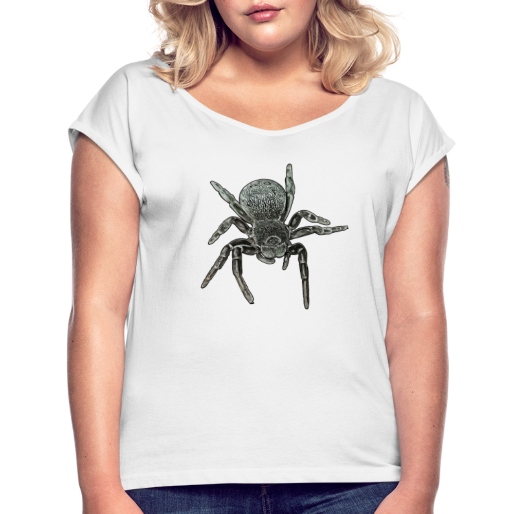 Frauen T-Shirt mit gerollten Ärmeln Eresus walckenaeri - weiß