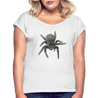 Frauen T-Shirt mit gerollten Ärmeln Eresus walckenaeri - weiß