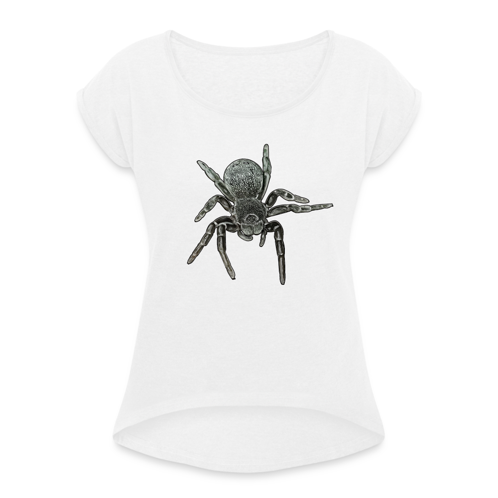 Frauen T-Shirt mit gerollten Ärmeln Eresus walckenaeri - weiß