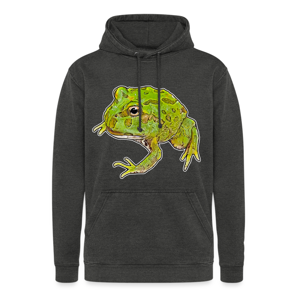 Unisex Vintage Hoodie Ceratophrys cranwelli Peppermint Blue - Vintage Schwarz