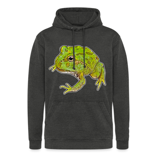 Unisex Vintage Hoodie Ceratophrys cranwelli Peppermint Blue - Vintage Schwarz