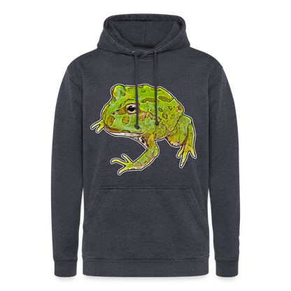 Unisex Vintage Hoodie Ceratophrys cranwelli Peppermint Blue - Vintage Navy