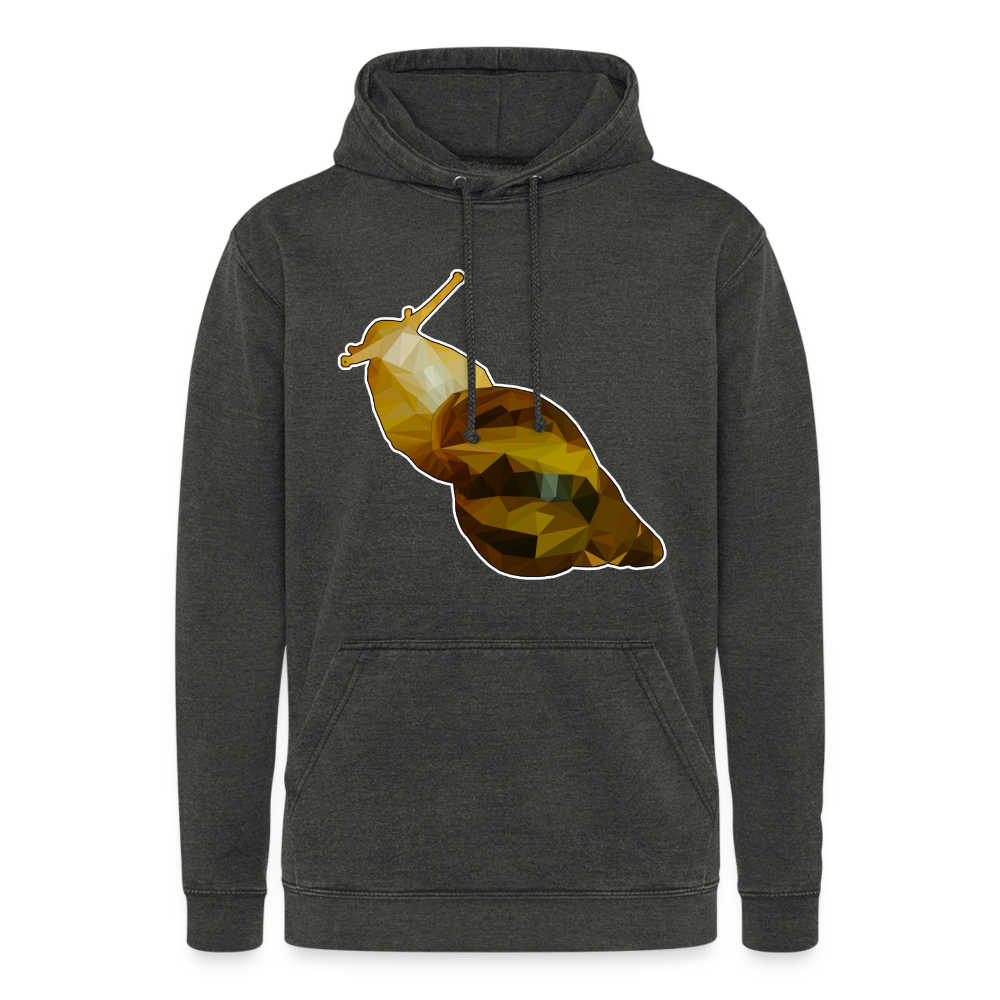 Unisex Vintage Hoodie Achatina reticulata Low Poly - Vintage Schwarz