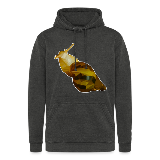 Unisex Vintage Hoodie Achatina reticulata Low Poly - Vintage Schwarz