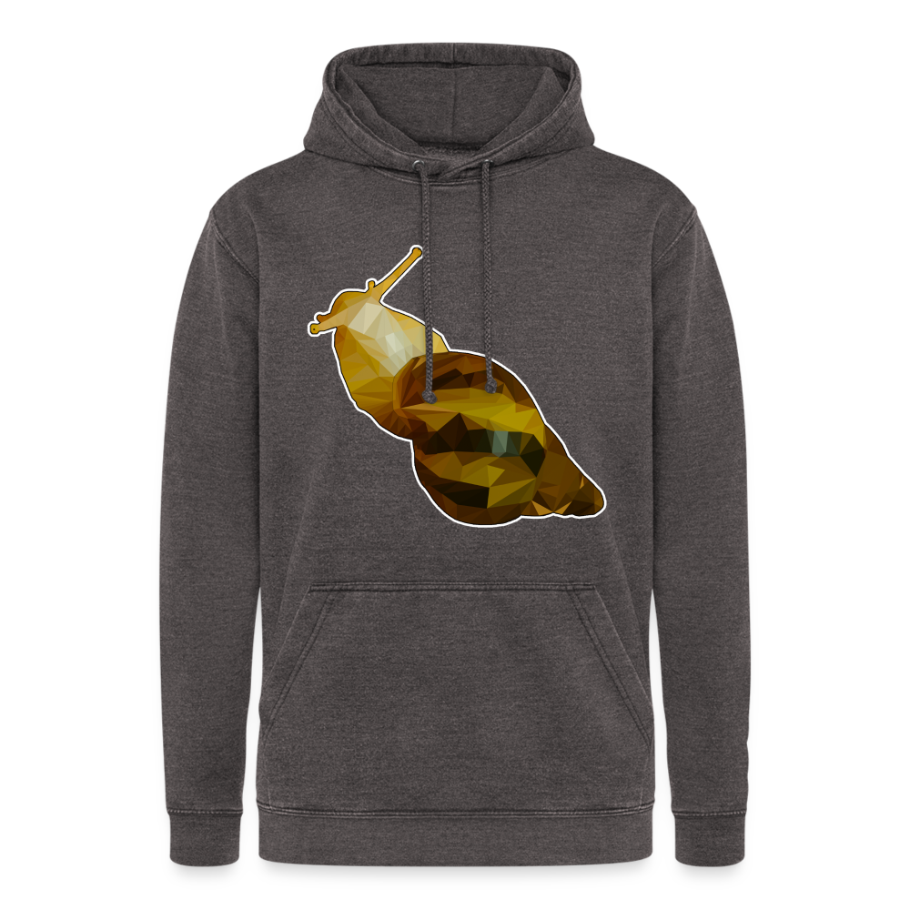 Unisex Vintage Hoodie Achatina reticulata Low Poly - Vintage Grau