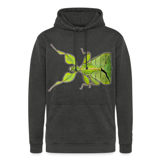 Unisex Vintage Hoodie Phyllium philippinicum female - Vintage Schwarz