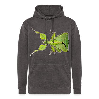 Unisex Vintage Hoodie Phyllium philippinicum female - Vintage Grau