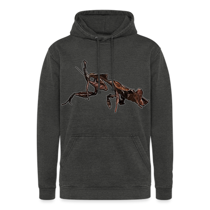 Unisex Vintage Hoodie Phyllocrania paradoxa female 2 - Vintage Schwarz