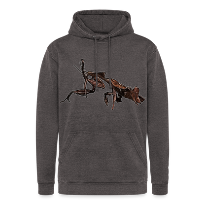 Unisex Vintage Hoodie Phyllocrania paradoxa female 2 - Vintage Grau