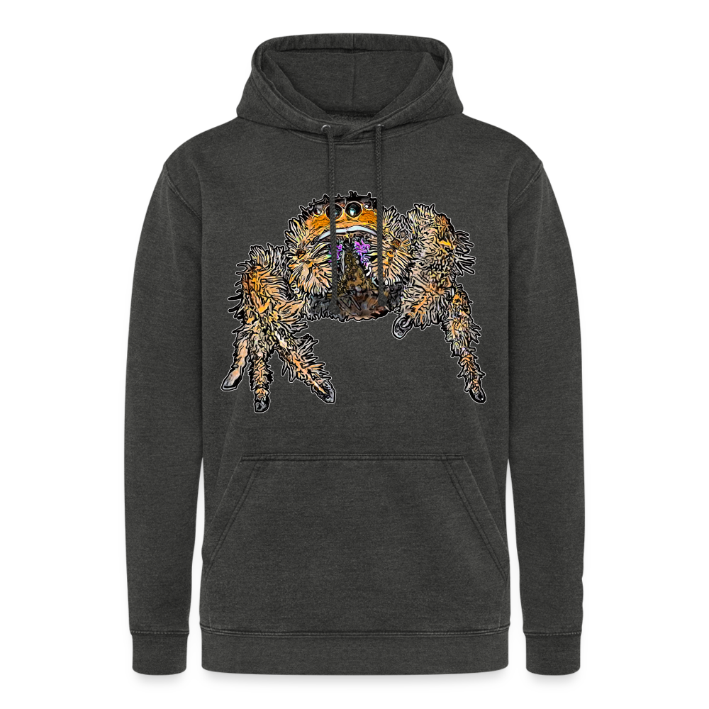 Unisex Vintage Hoodie Phidippus regius Everglades female - Vintage Schwarz