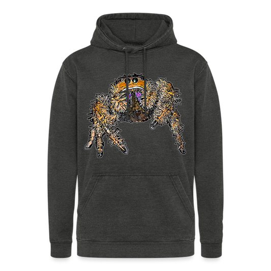 Unisex Vintage Hoodie Phidippus regius Everglades female - Vintage Schwarz