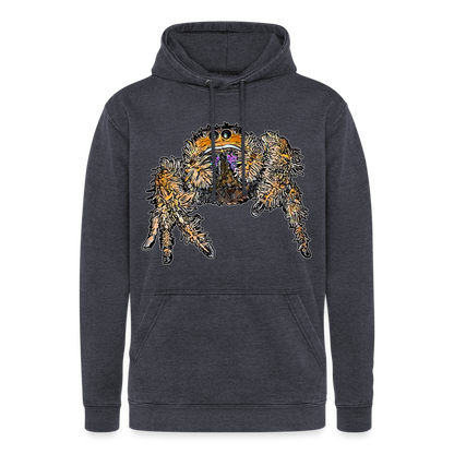 Unisex Vintage Hoodie Phidippus regius Everglades female - Vintage Navy