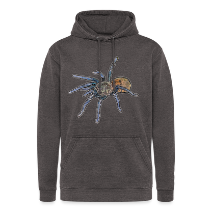 Unisex Vintage Hoodie Chromatopelma cyaneopubescens - Vintage Grau