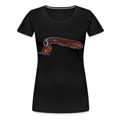 Frauen Basic T-Shirt Ophistreptus guineensis - Schwarz