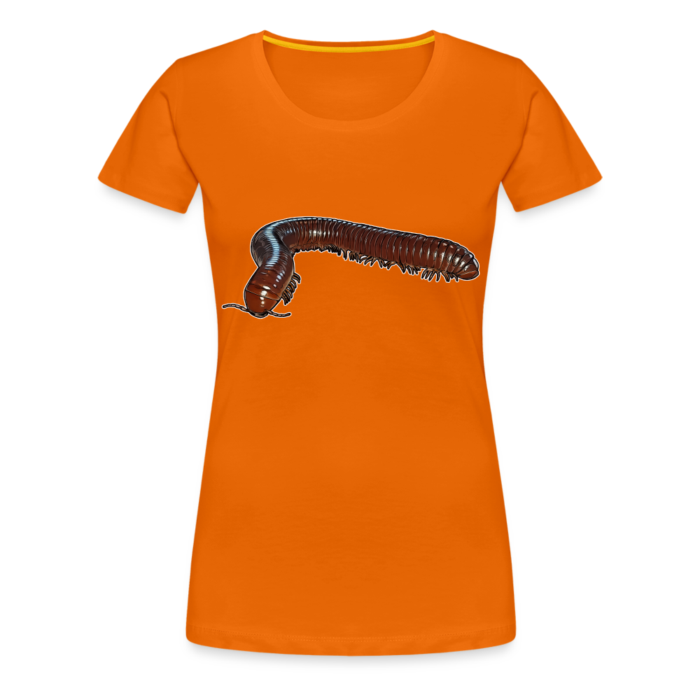 Frauen Basic T-Shirt Ophistreptus guineensis - Orange