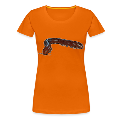 Frauen Basic T-Shirt Ophistreptus guineensis - Orange
