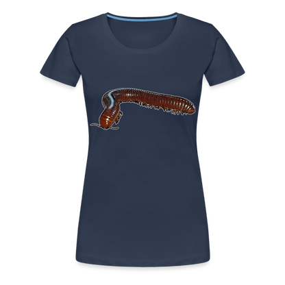 Frauen Basic T-Shirt Ophistreptus guineensis - Navy