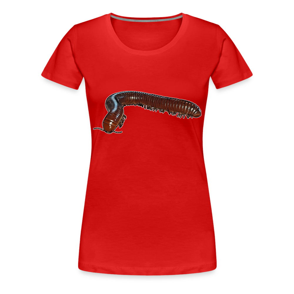 Frauen Basic T-Shirt Ophistreptus guineensis - Rot