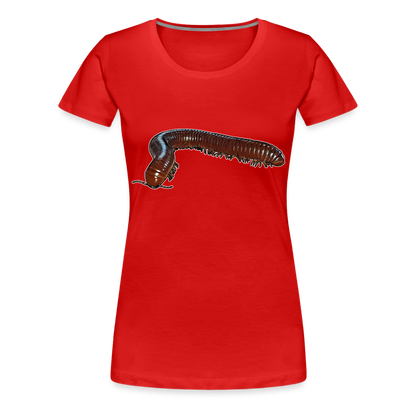 Frauen Basic T-Shirt Ophistreptus guineensis - Rot
