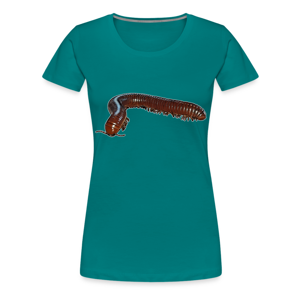 Frauen Basic T-Shirt Ophistreptus guineensis - Divablau