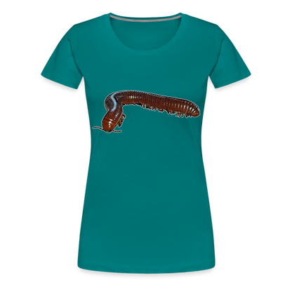 Frauen Basic T-Shirt Ophistreptus guineensis - Divablau