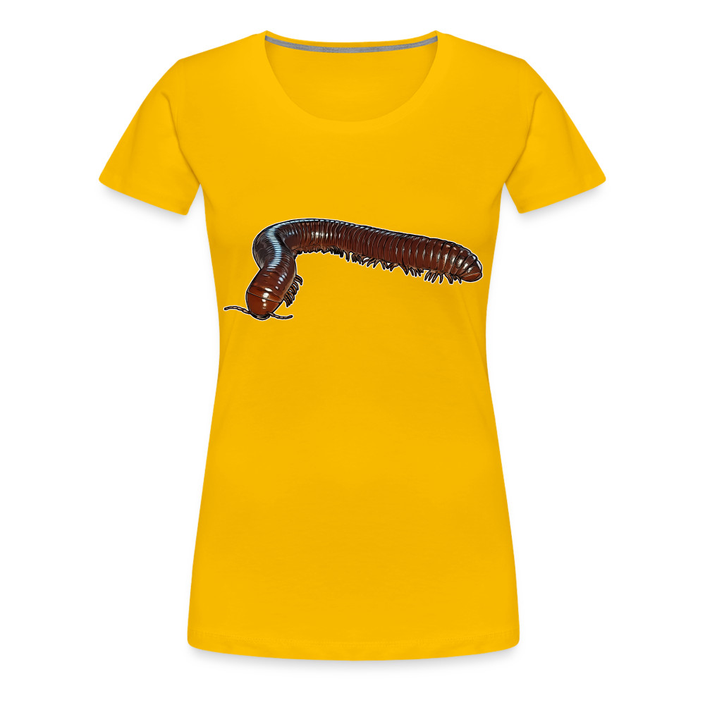 Frauen Basic T-Shirt Ophistreptus guineensis - Sonnengelb