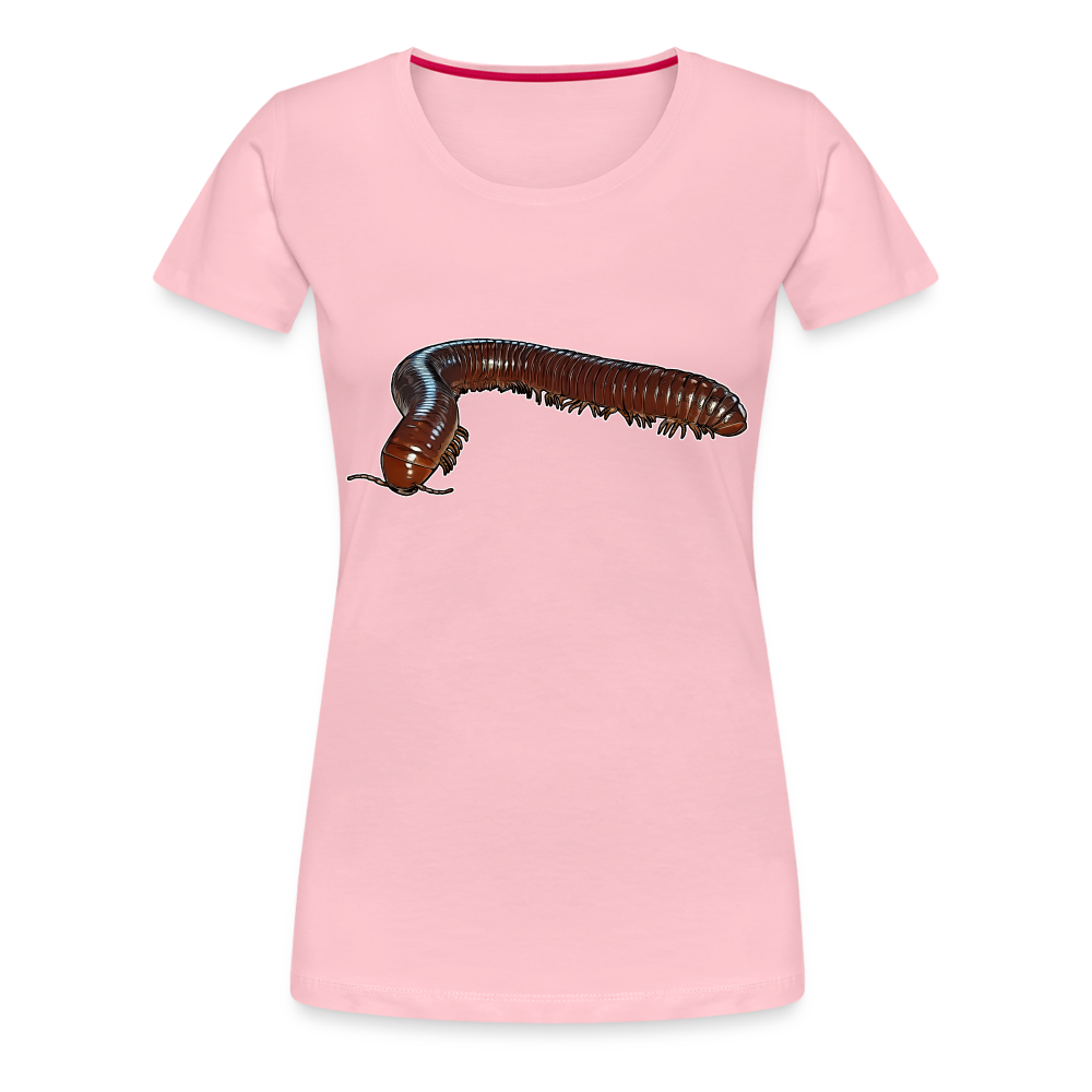 Frauen Basic T-Shirt Ophistreptus guineensis - Hellrosa
