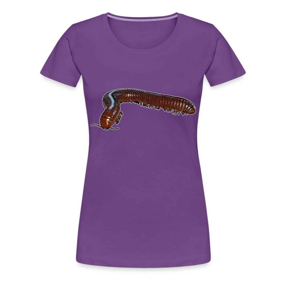 Frauen Basic T-Shirt Ophistreptus guineensis - Lila