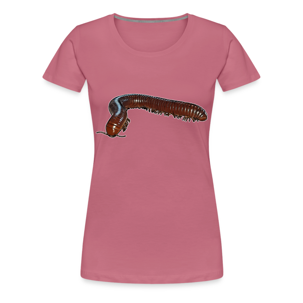 Frauen Basic T-Shirt Ophistreptus guineensis - Malve