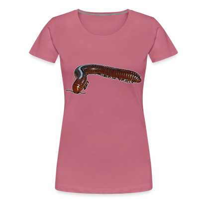 Frauen Basic T-Shirt Ophistreptus guineensis - Malve