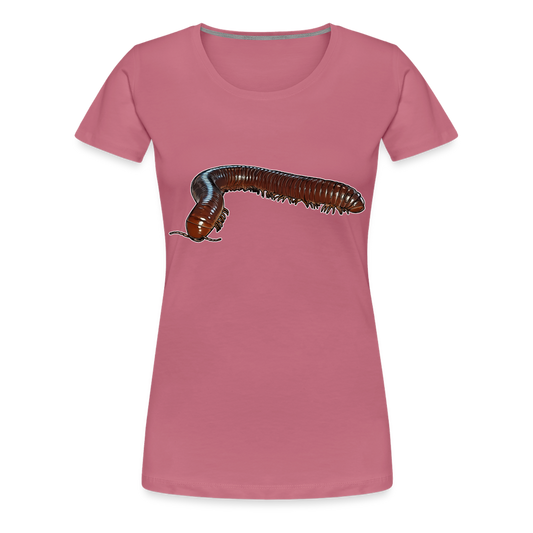 Frauen Basic T-Shirt Ophistreptus guineensis - Malve