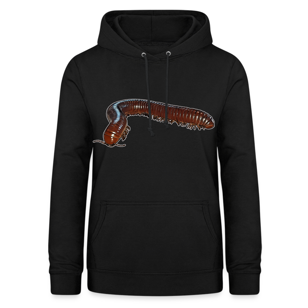 Frauen Freizeit-Hoodie Ophistreptus guineensis - Schwarz