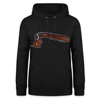 Frauen Freizeit-Hoodie Ophistreptus guineensis - Schwarz