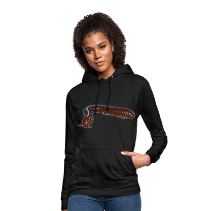 Frauen Freizeit-Hoodie Ophistreptus guineensis - Schwarz