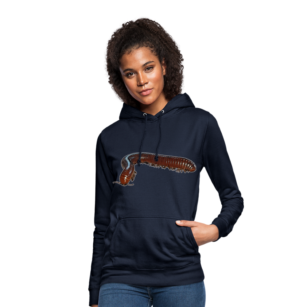 Frauen Freizeit-Hoodie Ophistreptus guineensis - Navy